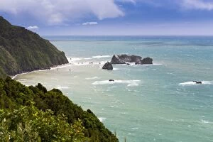 Images Dated 17th January 2013: View from Knights Point of the Tasman Sea, Hst, West Coast Region, New Zealand