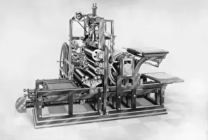 Side View of Konig Printing Press