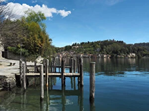 Images Dated 14th April 2016: View Of Lake Orta From Island Of San Giulio, Northern Italy