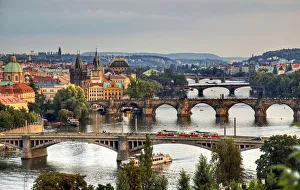 Images Dated 7th April 2012: View from Letna to Prague city
