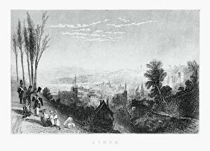 Valley Gallery: View of Liege, Belgium Circa 1887
