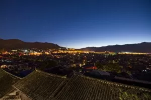 Roof Tile Collection: View of Lijiang from the rooftop