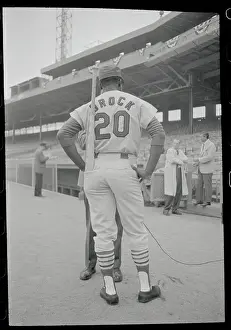 Back View of Lou Brock