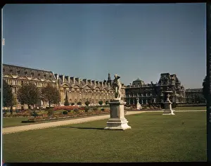 View of Louvre and Tuileries Gardens