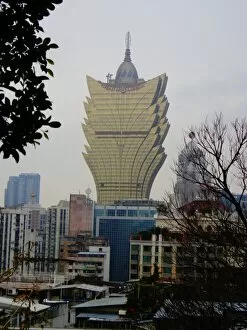 Images Dated 13th February 2014: View on Macau with Grand Lisboa
