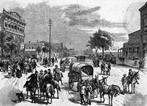 Brigham Young Prints: View On Main St Brigham Youngs Death Ill