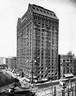 Corner Prints: View Of Masonic Temple/Capitol Building