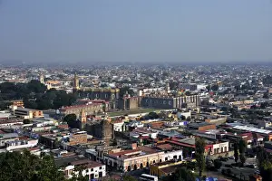Cloister Prints: View towards the Monastery of San Gabriel and the historic town centre of San Pedro Cholula