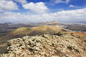 Montana Collection: View from the Montana Guardilama towards the northeast and Puerta del Carmen, Lanzarote