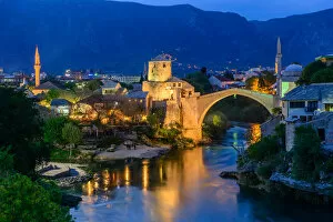 Stari Most (Old Bridge) Collection: View of Mostar old town
