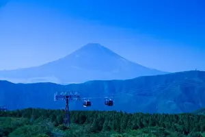 View of Mount. Fuji and Ropeway in Hakone