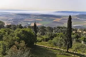 View from Mount Tabor, Israel, Middle East, Southwest Asia, Asia