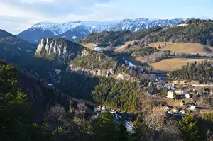 View of mountainside landscape