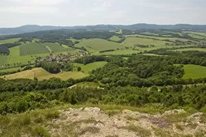 Images Dated 17th June 2013: View from Mt Grosser Horselberg towards the Thuringian Forest, near Eisenach, Thuringia, Germany