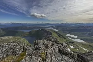 Images Dated 30th August 2012: View from Mt Keipen, 936m, Senja Island, Troms, Norway