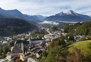 Oberbayern Prints: View from Mt. Lockstein on Berchtesgaden