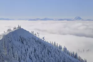 Images Dated 23rd January 2010: View on Mt. Oetscher from Mt. Unterberg, Lower Austria, Austria, Europe