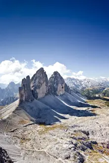 Province Of South Tyrol Prints: View from Mt Paternkofel or Paterno of the Tre Cime di Lavaredo mountain group