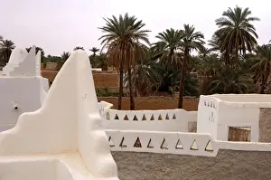 Arabic Prints: View across the oasis of Ghadames, UNESCO world heritage, Libya