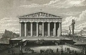 View of Front of Parthenon