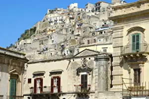 View at the old town of Modica Italy
