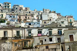 Historic Gallery: View at the old town of Modica Italy