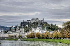 Images Dated 25th October 2017: View of the old town of Salzburg - Austria