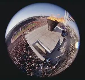 Fisheye Lens Prints: View of Olympic Flame