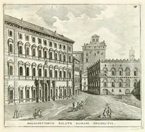 Looking Out Prints: View of the Palace of Prince Barberini