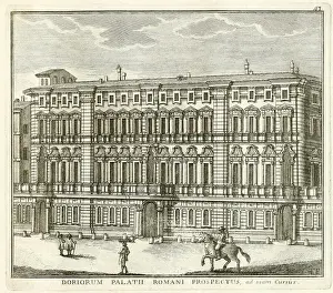 Looking Out Prints: View of the palace of Prince Doria Pansili