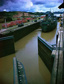 Panama Prints: View of Panama Canal