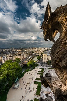 Images Dated 14th June 2014: Top view of Paris