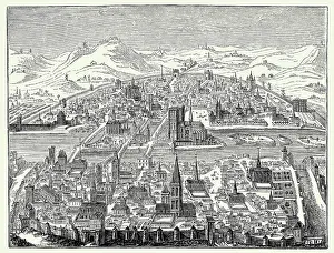 Seine Prints: View of Paris 1607
