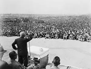 View of P.H. Shinicky Giving Speech