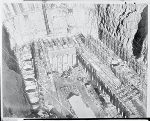 View of Plant for Dam Under Construction
