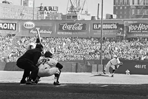 View From Behind Plate Of Pitch Delivery