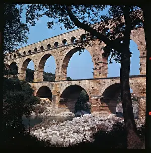 View of the Pont du Gard