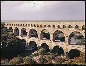 Avignon Prints: View of Pont Du Gard