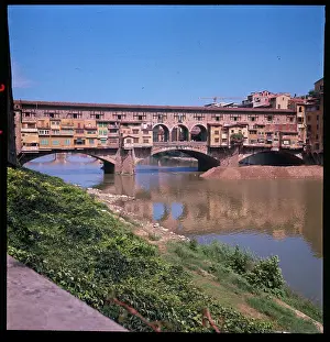 Florence Prints: View of Ponte Vecchio