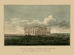 Capitol Prints: View of the Presidents house 1814