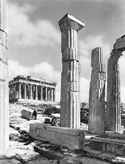 Parthenon Prints: View Of Propylaes And Parthenon