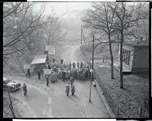 Boundary Prints: View of Protesters Near Berlin Blockade
