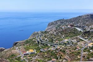 Images Dated 7th July 2012: View of Quinta Grande with the motorway on the coast towards Funchal, Funchal Pico dos Barcelos