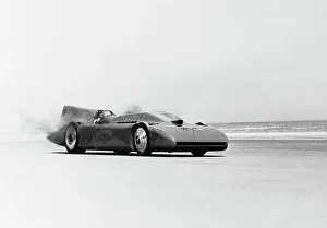 View of Racecar in Motion
