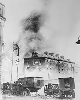 Dublin Prints: View of Rebellious Scene by Free State Troops