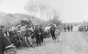 View of Refugees at Damascus After French Bombardments