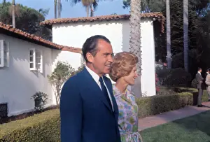Side View of Richard Nixon and Wife