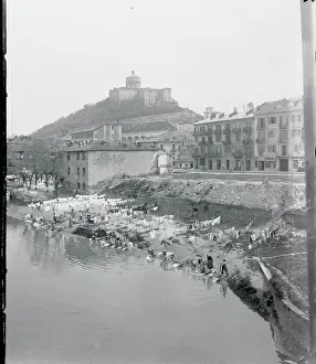 Turin Prints: View of River Settlement of Turin