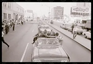 View of Robert F. Kennedy's Long Campaign Motorcade