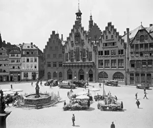 Frankfurt Prints: View of Roemer Sqaure